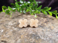 Handpoured Resin Flower Stud Earrings