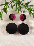 Handpoured Resin Double Drop Statement Earrings