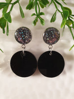 Handpoured Resin Double Drop Statement Earrings