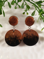 Handpoured Resin Double Drop Statement Earrings