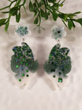 Handpoured Resin Butterfly Statement Earrings