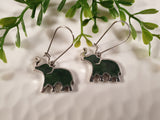 Handpoured Resin Raised Trunk Elephant Earrings