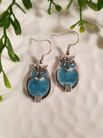 Handpoured Resin Owl Earrings