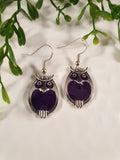 Handpoured Resin Owl Earrings