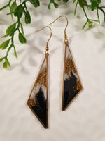 Handpoured Resin Triangle Statement Earrings