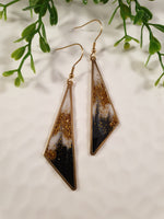 Handpoured Resin Triangle Statement Earrings