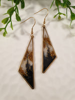 Handpoured Resin Triangle Statement Earrings