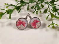 Handpoured Resin Poppy Earrings