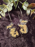 Handpoured Resin Koala Statement Earrings