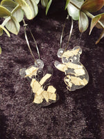 Handpoured Resin Koala Statement Earrings