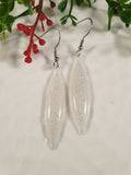 Handpoured Resin Christmas Glitter Dangle Earrings