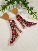 Handpoured Resin Stiletto Statement Earrings