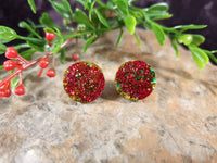 Handpoured Resin Christmas Stud Earrings