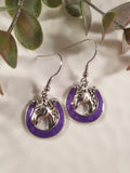 Handpoured Resin Horseshoe Earrings