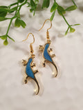 Handpoured Resin Gecko Earrings