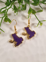 Handpoured Resin Frog Earrings