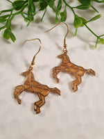 Handpoured Resin Horse Earrings