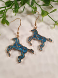 Handpoured Resin Horse Earrings