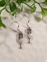 Handpoured Resin Champagne Earrings