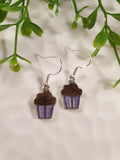 Handpoured Resin Cupcake Earrings