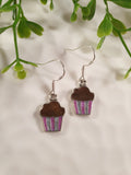 Handpoured Resin Cupcake Earrings