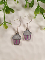 Handpoured Resin Cupcake Earrings