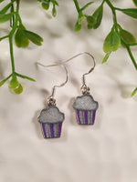 Handpoured Resin Cupcake Earrings