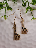 Handpoured Resin Giraffe Earrings