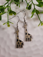 Handpoured Resin Giraffe Earrings