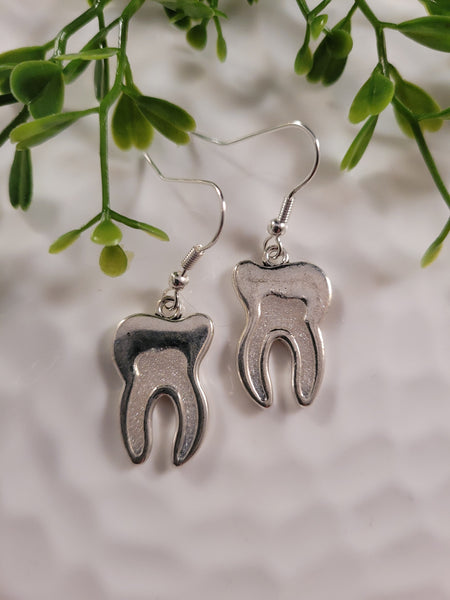 Handpoured Resin Tooth Earrings