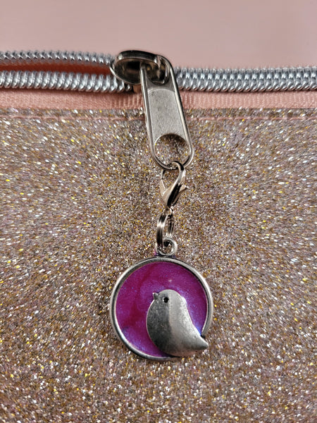 Handpoured Resin Lil Birdy Zipper Pulls