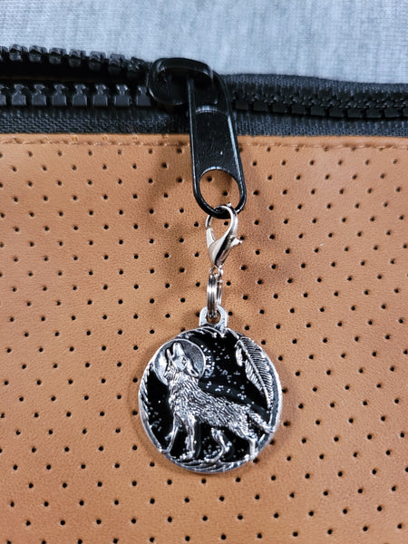 Handpoured Resin Wolf Zipper Pulls