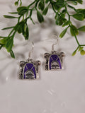 Handpoured Resin Backpack Earrings