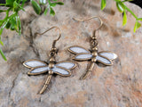 Handpoured Resin Dragonfly Earrings