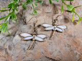 Handpoured Resin Dragonfly Earrings