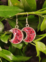 Handpoured Resin Moon Earrings