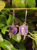 Handpoured Resin Parrot Earrings