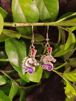 Handpoured Resin Unicorn Earrings