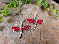 Handpoured Resin Dragonfly Earrings