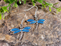 Handpoured Resin Dragonfly Earrings