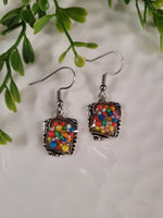 Handpoured Resin Fairy Bread Earrings