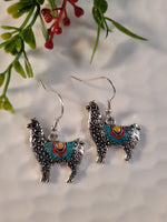 Handpoured Resin Llama Earrings