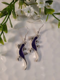 Handpoured Resin Gecko Earrings