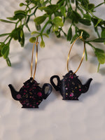 Handpoured Resin Tea Pot Statement Earrings