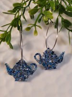 Handpoured Resin Tea Pot Statement Earrings