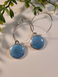 Handpoured Resin Circle Drop Earrings