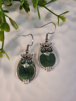 Handpoured Resin Owl Earrings