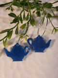 Handpoured Resin Tea Pot Statement Earrings