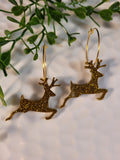 Handpoured Resin Christmas Reindeer Earrings