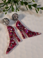 Handpoured Resin Stiletto Statement Earrings